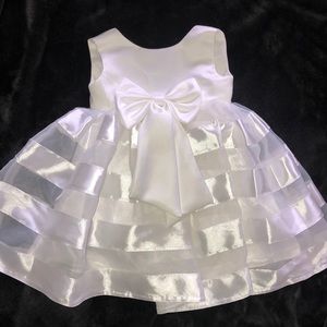 White hand made children’s formal Dress
